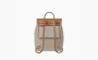 HERMES Herbag Zip Viking Canvas With Hunter Cow Leather Backpack Gray 