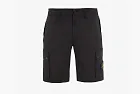 Stone Island Supima Cotton Cargo Shorts Black