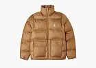 Converse Patch Pocket Puffer Jacket Brown