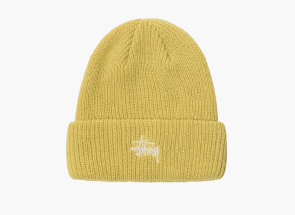 Stussy Basic Cuff Beanie Mustard  Stussy Basic Cuff Beanie Mustard