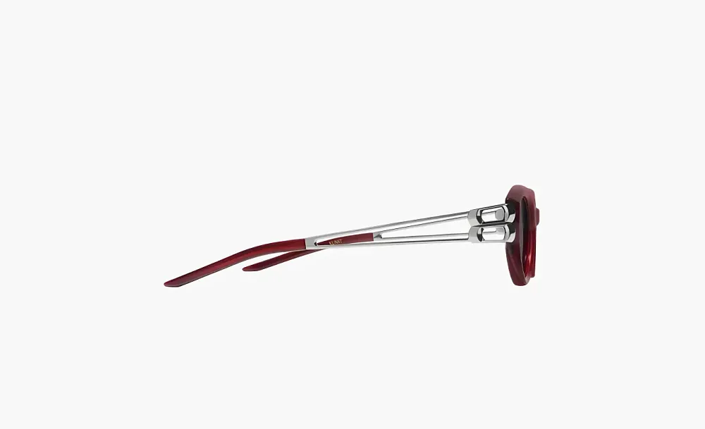Gentle Monster Metal Acetate Cat's Eye Sunglasses Women Red