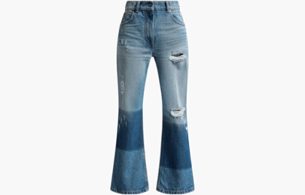 Moncler x Palm Angels Star Intarsia Jeans Ocean Blue 