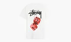 Stussy Fuzzy Dice Tee White