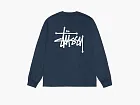 Stussy Basic Long-Sleeve Tee  Navy