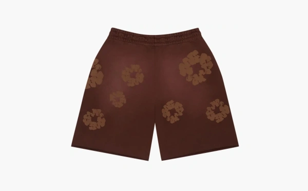 Denim Tears Mono Cotton Wreath Sweat Shorts Brown 