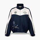 Бомбер C2H4 x Mastermind Japan Logo-Print Zip Blue