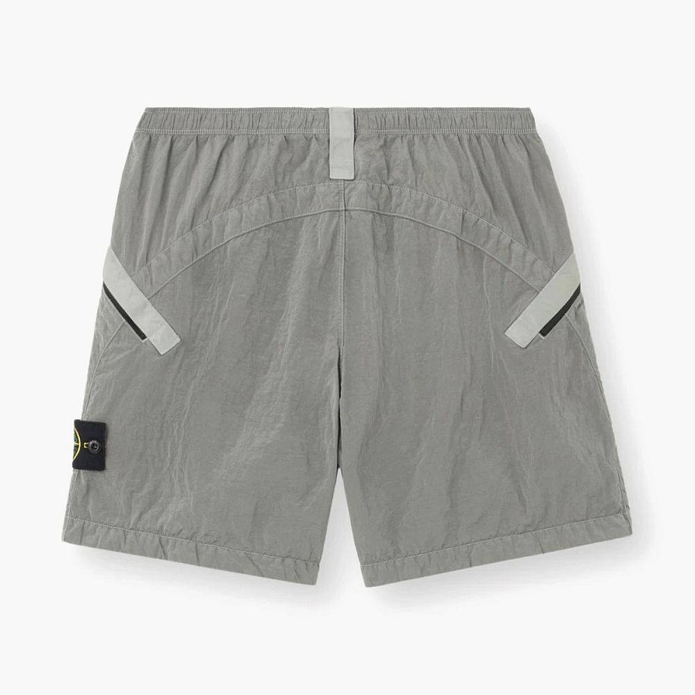 Stone Island Nylon Metal Econyl Shorts Pearl Grey