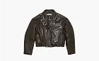 Acne Studios Leather Jacket Dark Brown