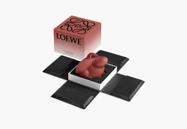 Loewe Rabbit Candle Peach Bloom Bunny 
