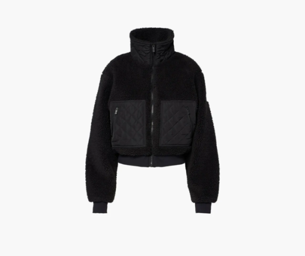 Alo Yoga Sherpa Edge Bomber Black 