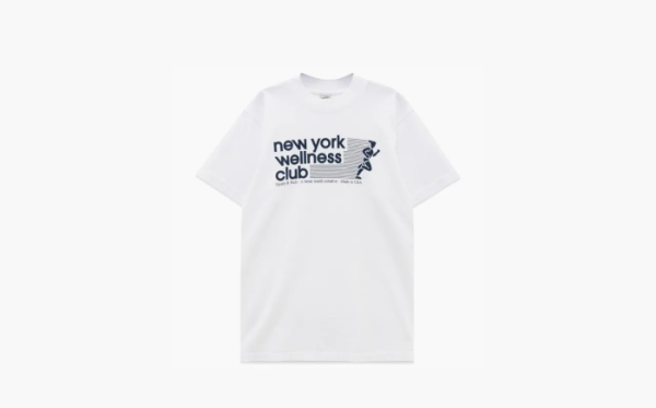 Sporty & Rich White 'New York Wellness Club' T-Shirt White 