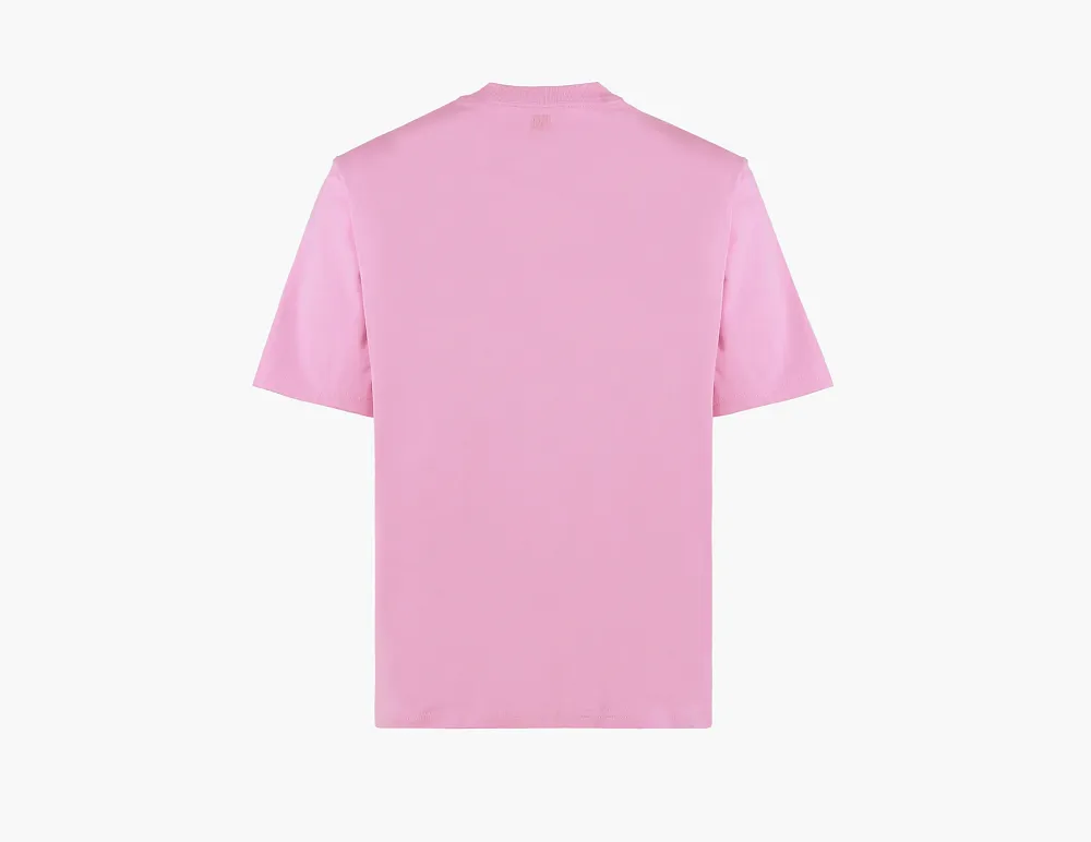 Ami Paris Ami De Coeur Tonal Boxy Fit T-Shirt Candy Pink