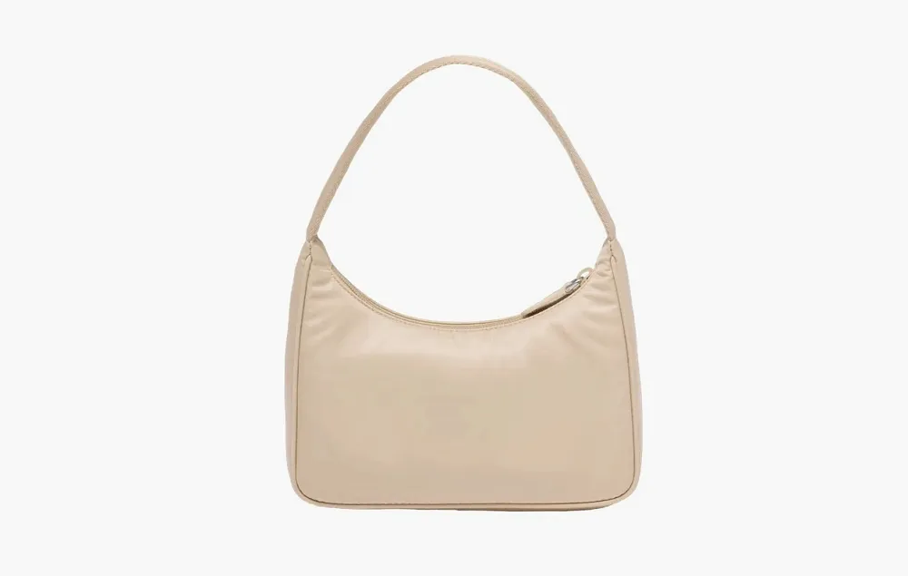 Prada Re-Edition 2000 Re-Nylon Mini Bag Desert Beige