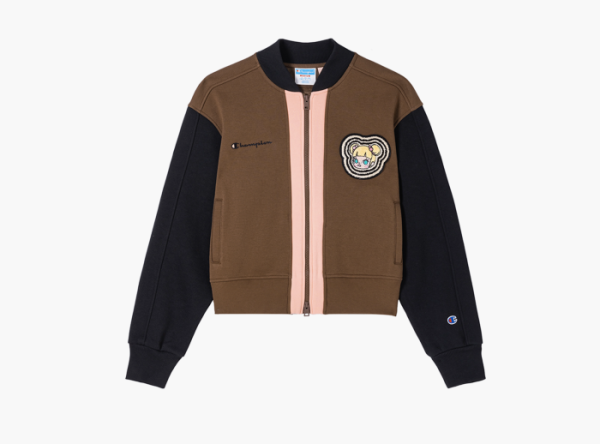 Champion x Pop Mart Bomber Jacket Coffee Quilt 