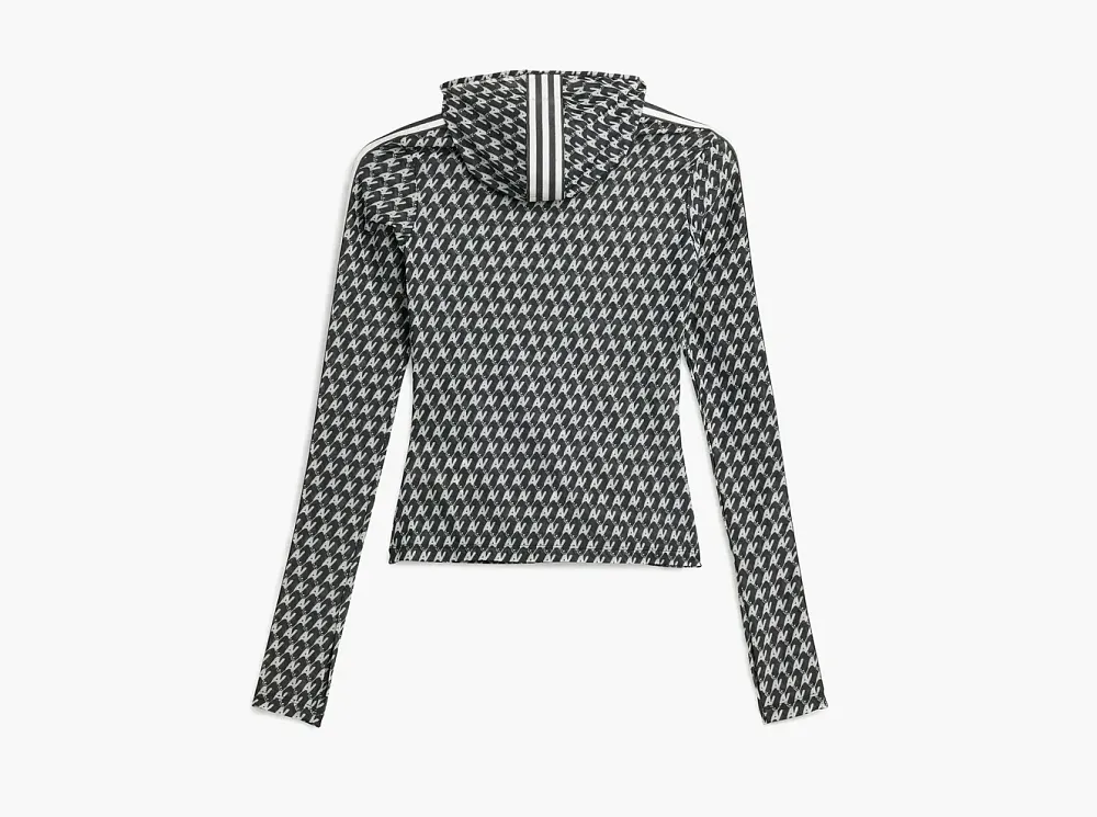 Adidas Originals x Avavav Mesh Allover Print Top Black