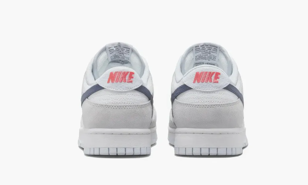 Nike Dunk Low White Grey Navy Aqua Mini Swoosh