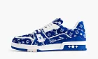 Louis Vuitton Trainer Blue Monogram Textile