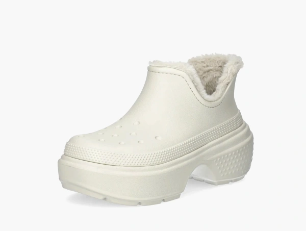 Crocs Stomp Linen Shorty Boots White 