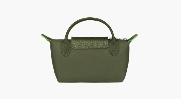 Longchamp Le Pliage Green Handle Pouch Forest 