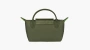 Longchamp Le Pliage Green Handle Pouch Forest 