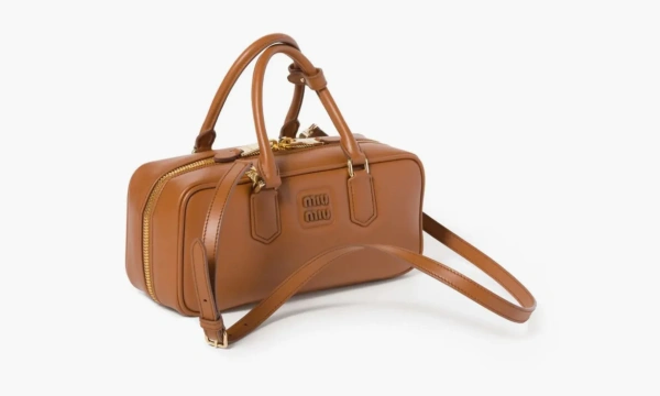 MIU MIU Arcadie Series Crossbody Bag Brown 