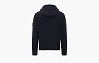 Premiata Solid Color Hooded Pullover Long Sleeve Sweater Blue