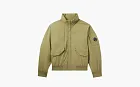 C.P. Company Logo-appliquéd Padded Pro-tek Bomber Green