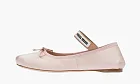 Miu Miu Satin Ballerinas Orchid Pink