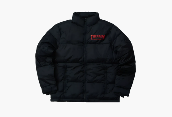 Thrasher Puffer Jacket Black 