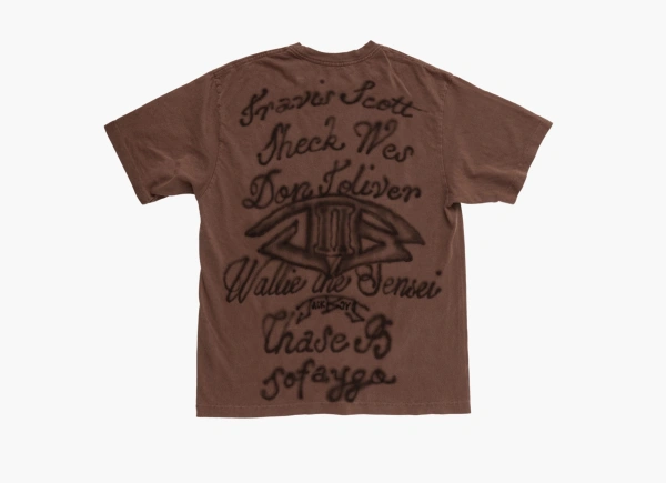 Cactus Jack by Travis Scott Jackboys 2 A1 T-Shirt Brown  Cactus Jack by Travis Scott Jackboys 2 A1 T-Shirt Brown