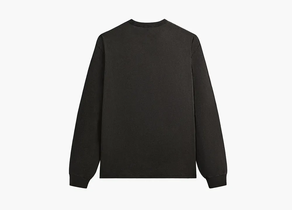 Kith x Batman Logo Vintage Long Sleeve Tee Black