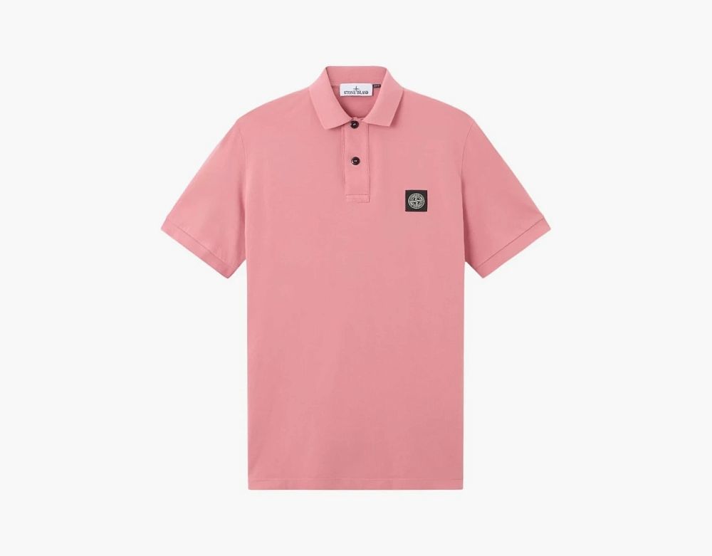 Stone Island Compass Polo Shirt Oleander