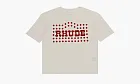 RHUDE Flocked Burnout Tee Vintage White