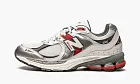 New Balance 2002r Silver Metalic Team Red