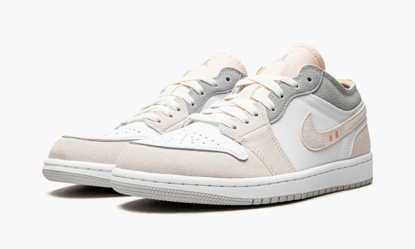 Air Jordan 1 Low GS Inside Out Cream White Light Grey 