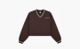 Sporty & Rich Classic Logo Cotton Sweatshirt "Brown" 