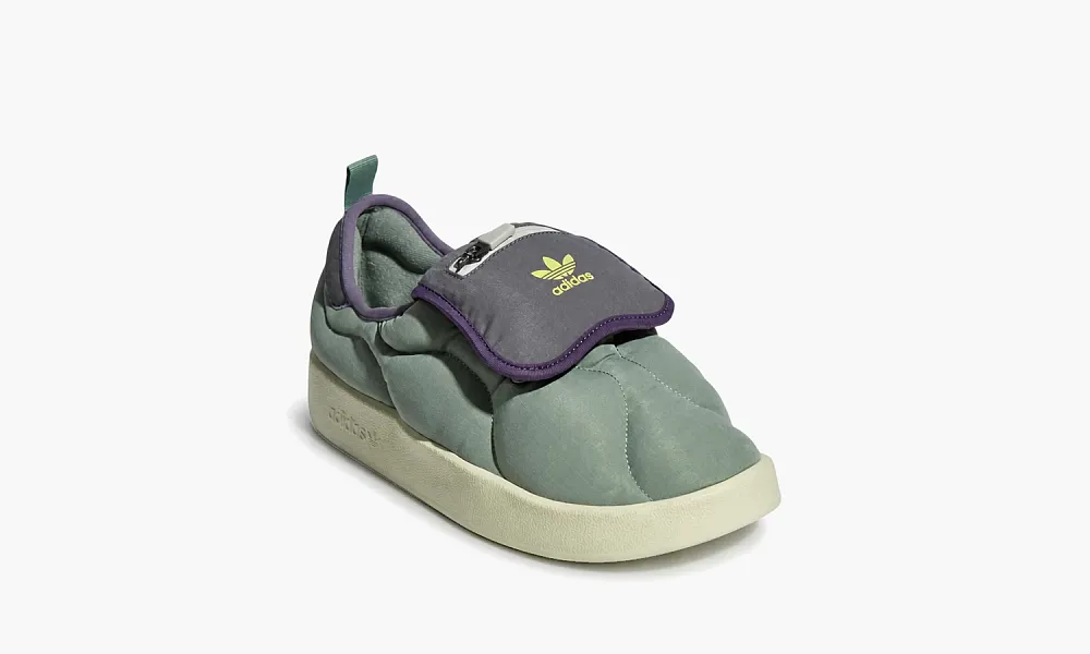 Adidas Puffylette Sage Green Cream