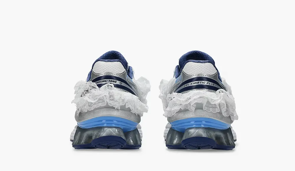 Shushu Tong x Asics Gel Kinetic Fluent White Dive Blue