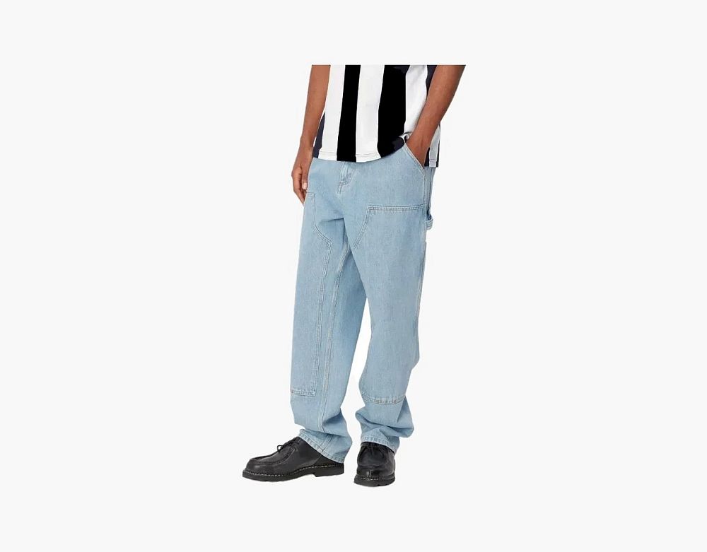 Carhartt WIP Double Knee Pant Light Blue Denim