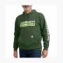 Carhartt 106751 Loose Fit Midweight Hooded Shamrock Graphic Sweatshirt SS25 logo 