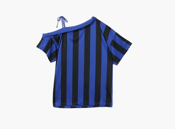 Adidas Originals Off Shoulder Jersey  T-shirt  Semi Lucid Blue/Black  Adidas Originals Off Shoulder Jersey  T-shirt  Semi Lucid Blue/Black