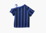 Adidas Originals Off Shoulder Jersey  T-shirt  Semi Lucid Blue/Black 