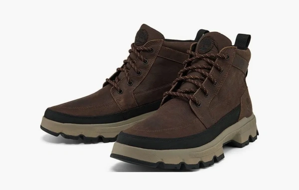 Timberland Originals Ultra Waterproof Wide Fit Chukka Boots Dark Brown 