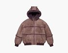 Supreme x MM6 Maison Margiela Hooded Shearling Bomber Jacket Purple