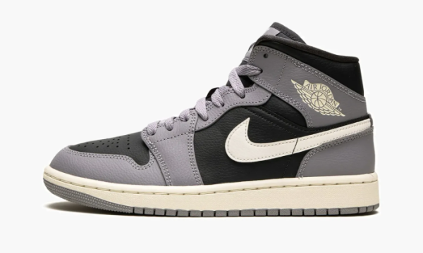 Air Jordan 1 Mid WMNS Cement Grey 