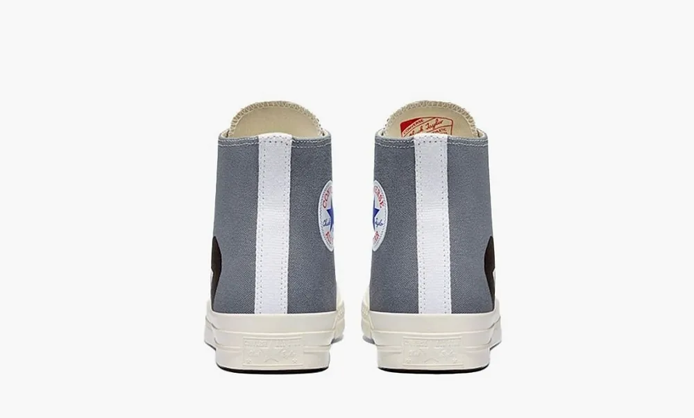 Comme des Garcons Play x Converse Chuck 70 High Steel Gray