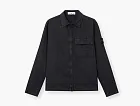 Stone Island Regular-Fit Zip-Up Overshirt Navy Blue