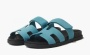 фото Hermes Chypre Slide Slippers WMNS "Blue" (Hermes)-H222297Z 6H3