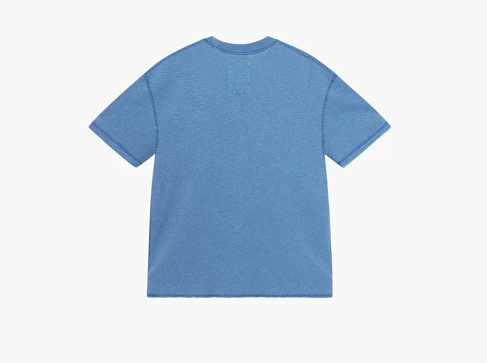 Stussy Pigment Dyed Short-Sleeve Thermal  Blue