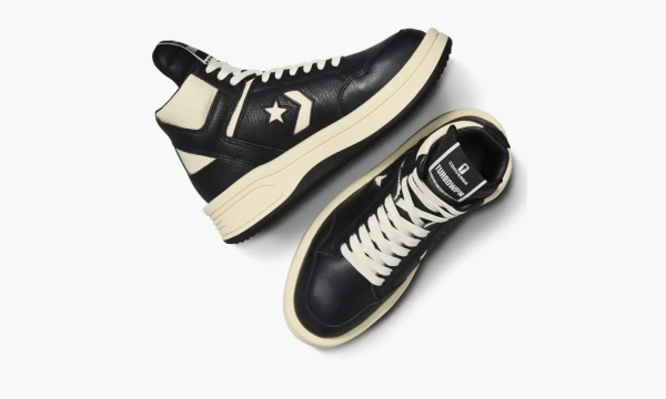 Rick Owens X Converse Turbowpn Mid Black Cloud Cream 